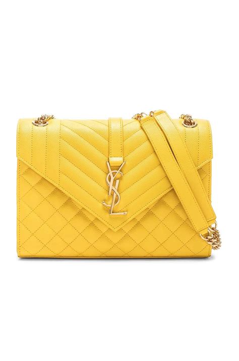 yellow ysl bag